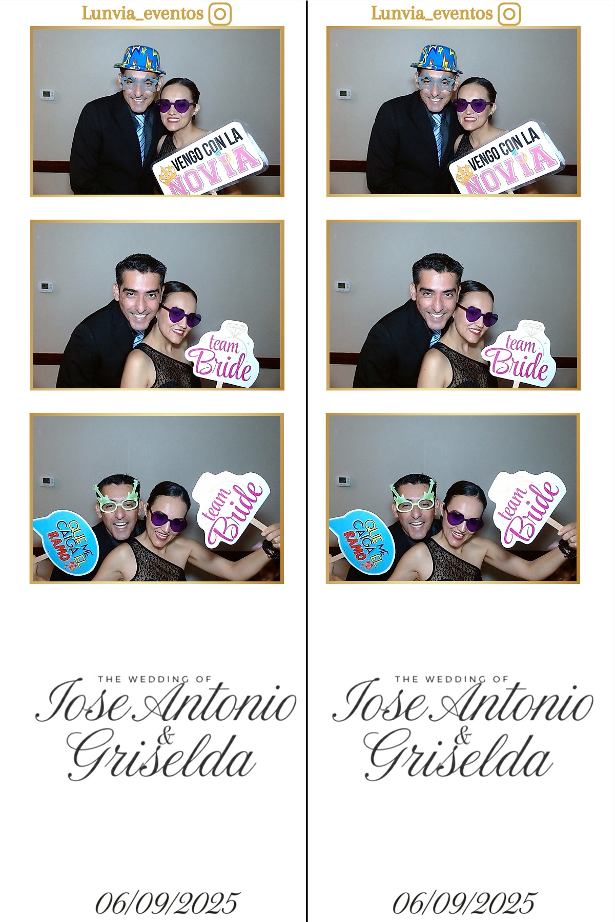 Otra muestra de fotografías del servicio Photo Booth